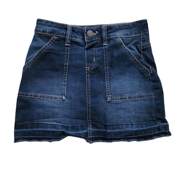 Justice Girls Size 12 Blue Jean Denim Skirt - Picture 1 of 4